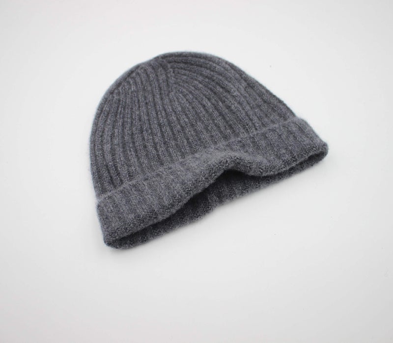 WaySoft Pure 100% Cashmere Beanie for Men, Warm Soft Mens Cashmere Hat in a Gift Box (Cool Gray) - Image 2